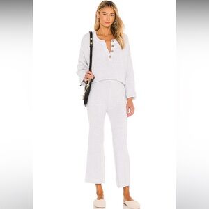 Hailee Sweater Set in Ivory Heather Grey Free People SZ Small